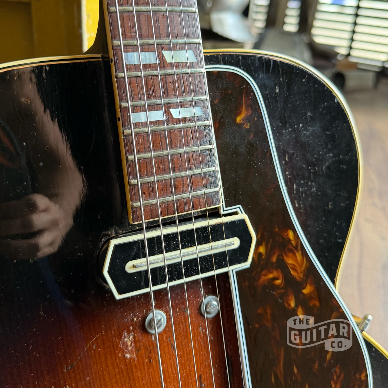 Gibson L-7 “Charlie Christian” Sunburst 1944 - Afbeelding 7