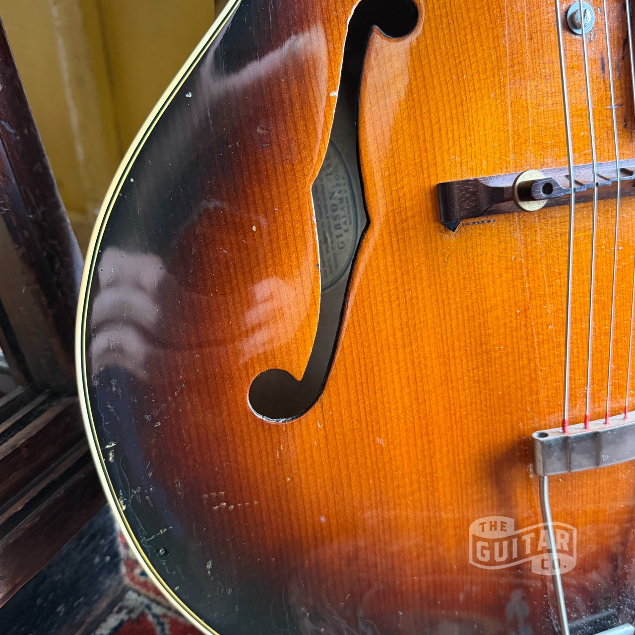Gibson L-7 “Charlie Christian” Sunburst 1944 - Afbeelding 10